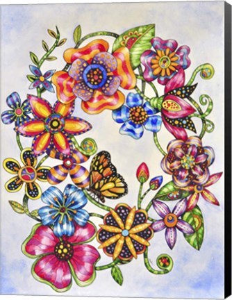 Framed Wall Flowers Print