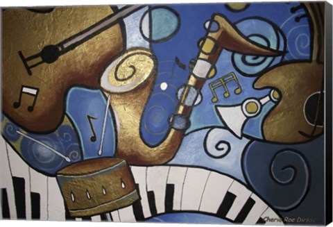 Framed Musical Mural Print