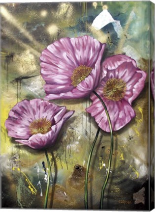 Framed Pink Poppies Print