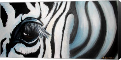Framed Zebra Print