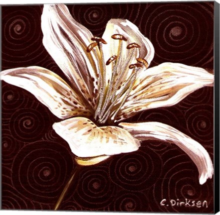 Framed Tiger Lily 1 Print