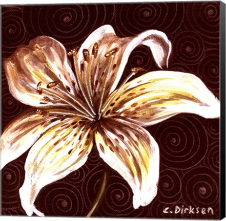 Framed Tiger Lily 2 Print