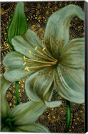 Framed White Tiger Lilies Print