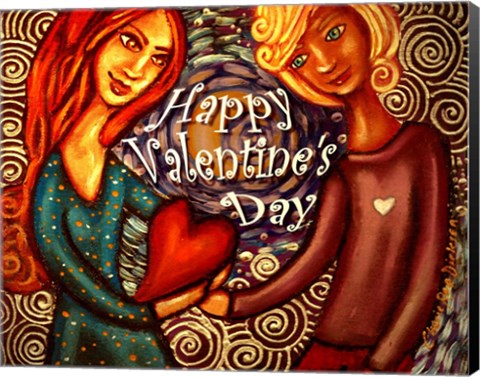 Framed Valentine Couple Print