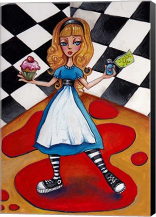 Framed Alice&#39;s Decisions Print