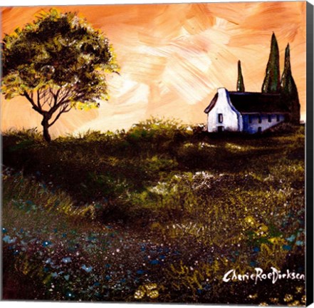 Framed House in The Fields 1 Print