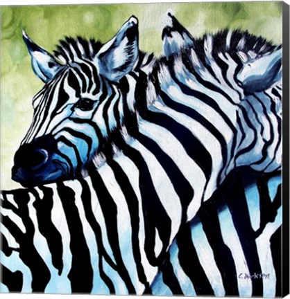 Framed Zebra Love Print