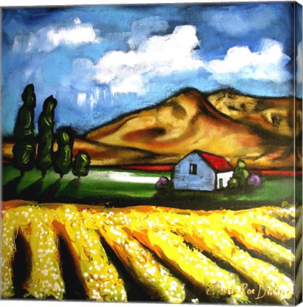 Framed Canola Fields Print