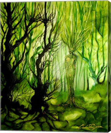 Framed Lady Of The Forest Print