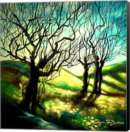 Framed Tree Figures Print
