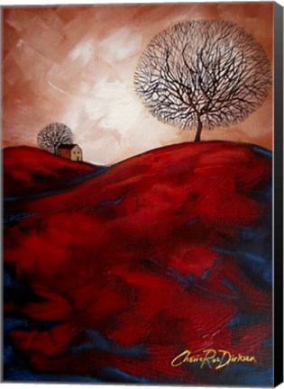 Framed House on the Hill Print