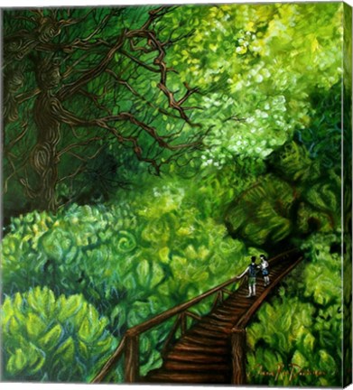 Framed Guardians of the Forest Print