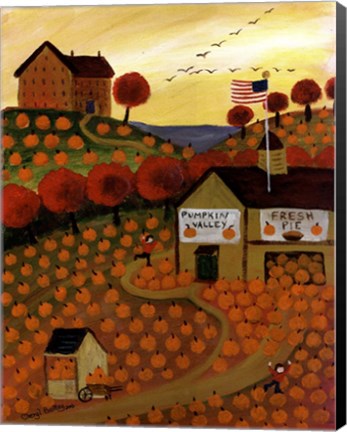 Framed Pumpkin Valley Print