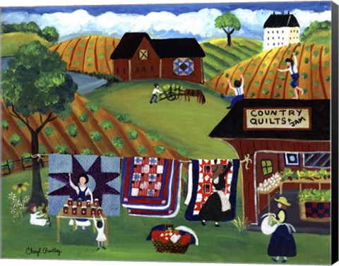 Framed Country Quilts Jam Print