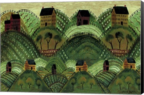 Framed Rolling Country Hills Print