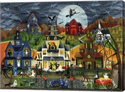 Framed Spooky Street Print