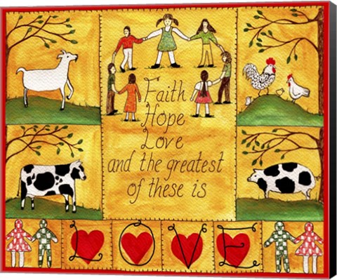 Framed Greatest of These is Love Lang Print