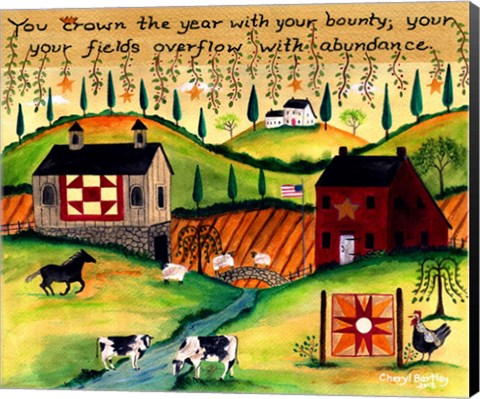 Framed Country Harvest Dream Lang Print