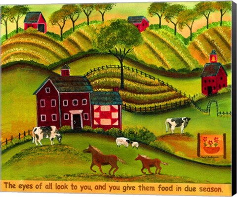 Framed Free Spirit Farmland Lang 2018 Print
