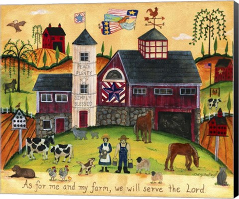 Framed We Will Serve The Lord Lang 2018 Print