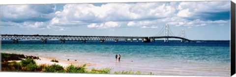 Framed Mackinac Bridge, Michigan Print