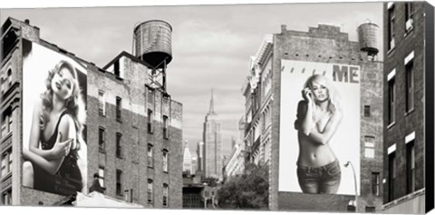 Framed Billboards in Manhattan Print