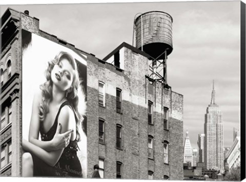 Framed Billboards in Manhattan #1 Print