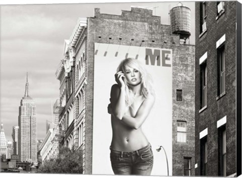 Framed Billboards in Manhattan #2 Print