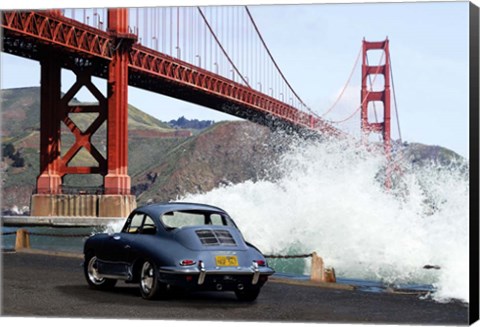 Framed Under the Golden Gate Bridge, San Francisco Print