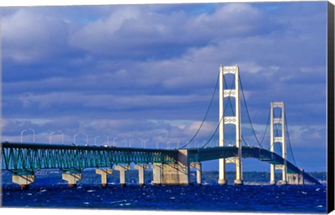 Framed Mackinac Bridge, Michigan Print