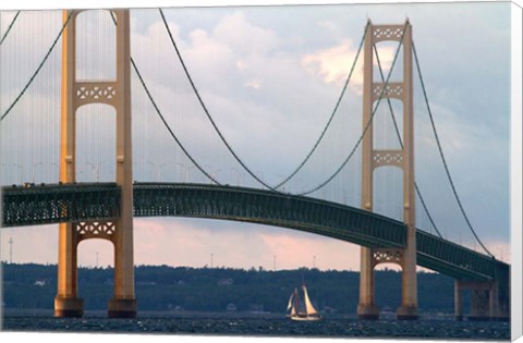 Framed Mackinac Bridge Print