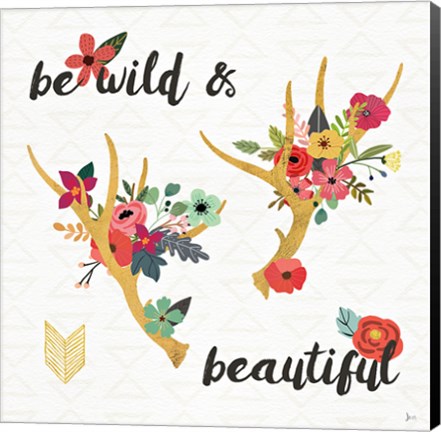 Framed Boho Beauty I Print
