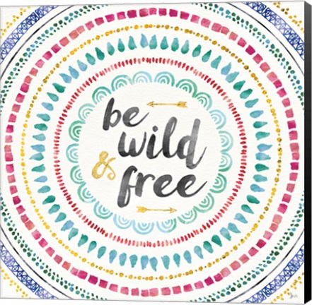 Framed Wild and Free I Print