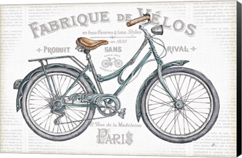 Framed Bicycles I Print