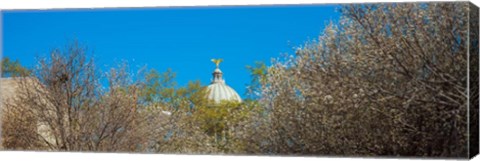 Framed Dome of a government building, Old Mississippi State Capitol, Jackson, Mississippi Print