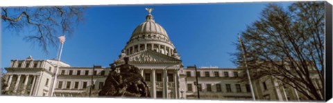 Framed Statue at Mississippi State Capitol, Jackson, Mississippi Print