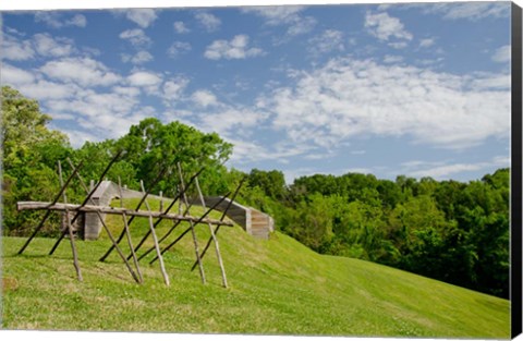 Framed Battlefield bunker, Vicksburg National Military Park, Mississippi Print