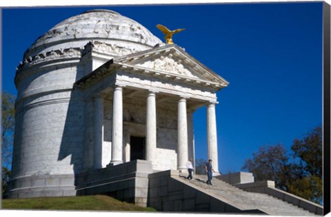 Framed Illinois Memorial, Vicksburg, Mississippi Print