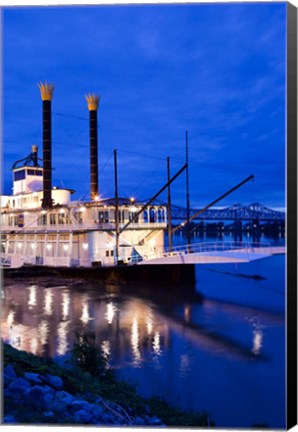 Framed Mississippi, Natchez Isle of Capri, riverboat Print