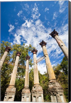 Framed Mississippi, Windsor Ruins, plantation house Print