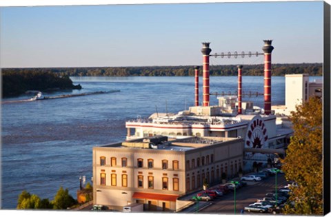 Framed Mississippi, Ameristar Casino, Mississippi River Print