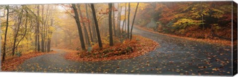 Framed Winding Road Through Monadnock Mountain, New Hampshire Print