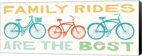 Framed Lets Cruise Family Rides II Print