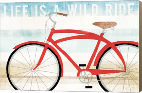 Framed Beach Cruiser His I Print