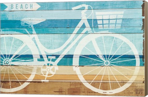 Framed Beachscape Cruiser I Print