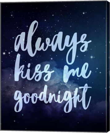 Framed Stellar - Kiss Me Goodnight Print