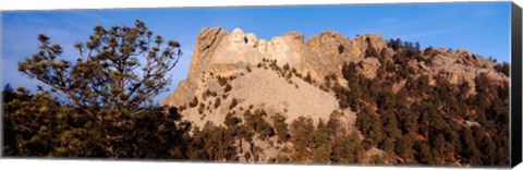 Framed View of Mount Rushmore National Memorial, Keystone, South Dakota Print