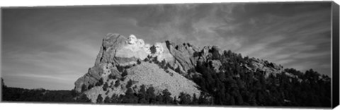 Framed Mt Rushmore National Monument and Black Hills Print