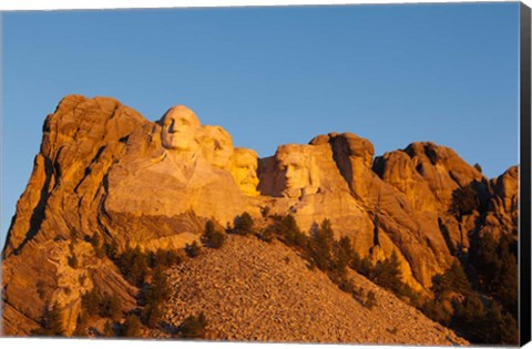 Framed USA, South Dakota, Black Hills, Mount Rushmore National Memorial Print