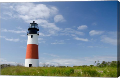 Framed Sankaty lighthouse, Nantucket Print